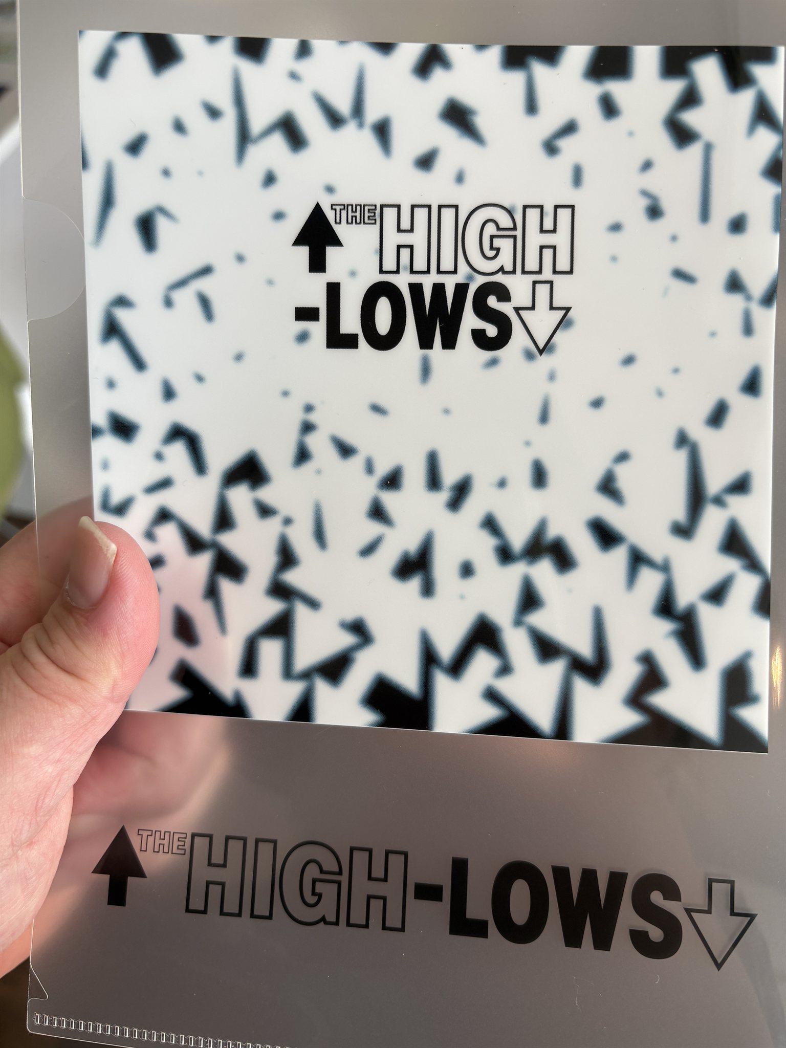 ジャケット絵柄の『THE HIGH-LOWS』クリアファイル