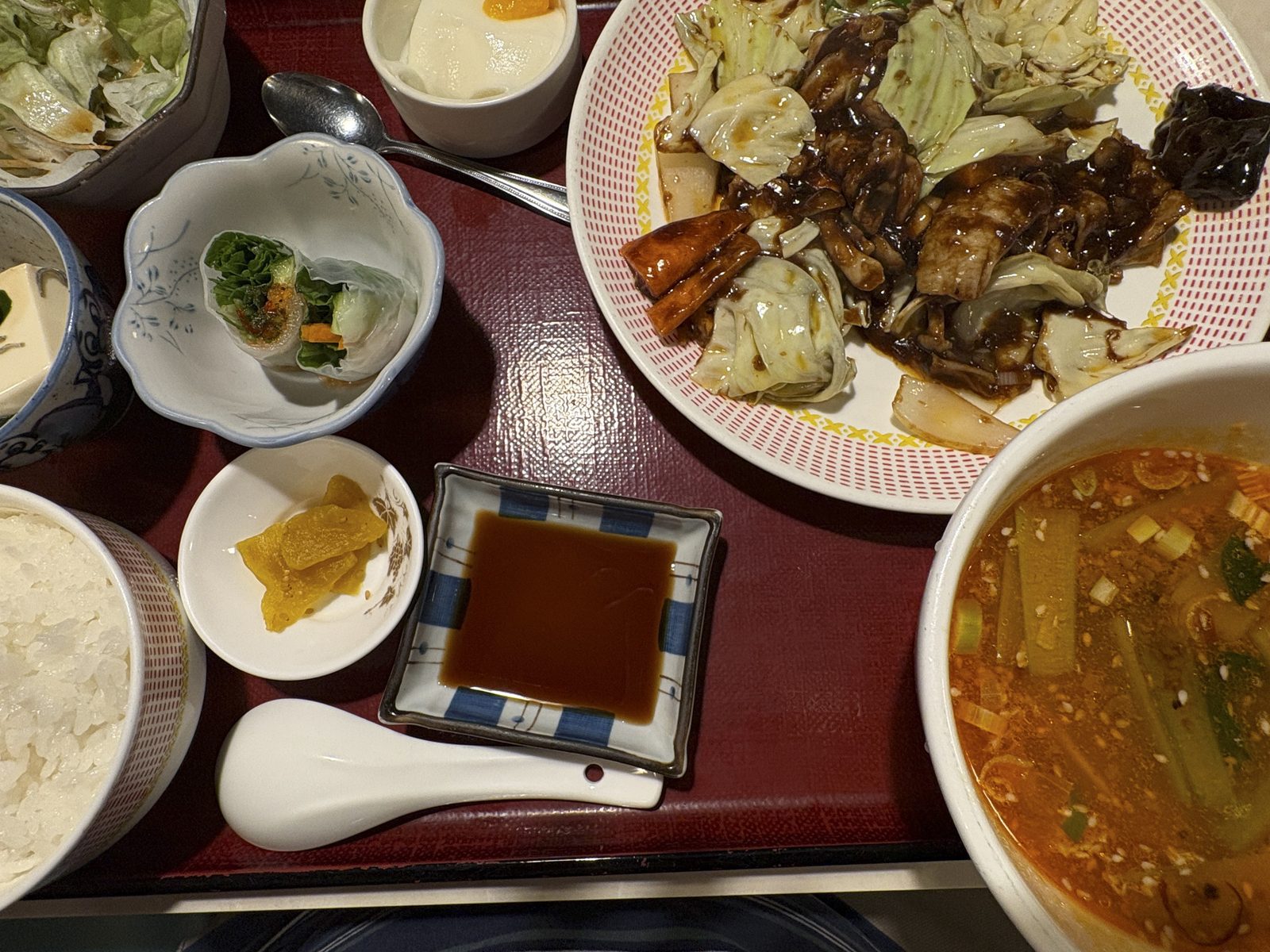花梨のぜいたくチョイスランチ(回鍋肉と担々麺)
