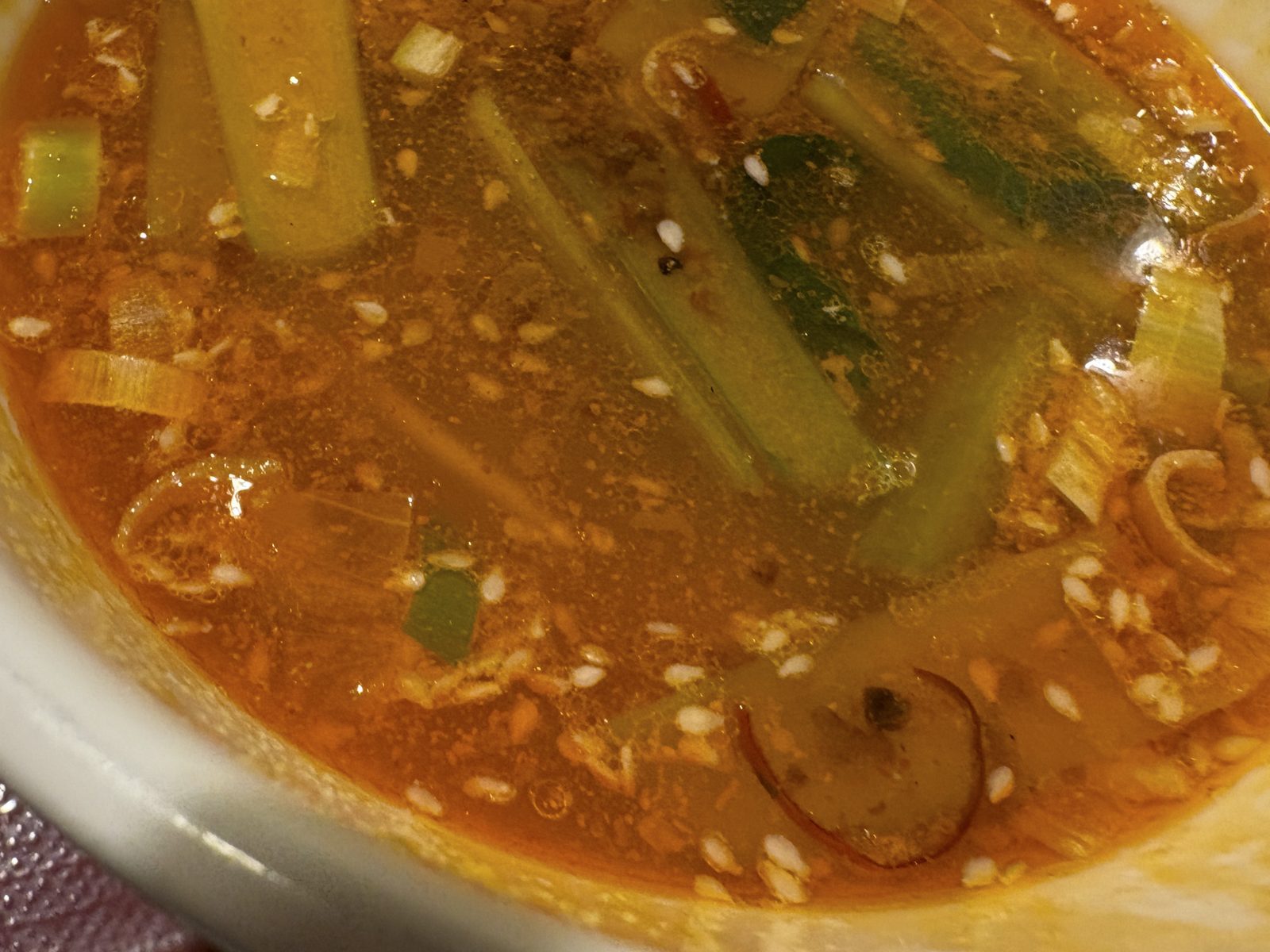 花梨の担々麺のスープ